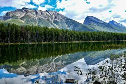 scorcio del jasper national park (alberta, canada)