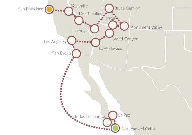 stati uniti e bassa california